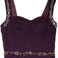 Violet Embellished Sheath Mermaid Gown Dress