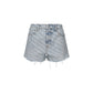 Blue Cotton Bermuda Shorts