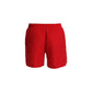 Red Polyester Swim Shorts