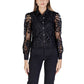 Black Polyester Blouse