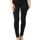 Black Cotton Stretch Skinny Denim Jeans