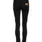 Black Cotton Casual Skinny Denim Jeans