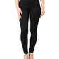 Black Nylon Stretch Skinny High Waist Pants