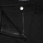 Black Nylon Stretch Skinny High Waist Pants