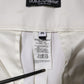 White Wool High Waist Tapered Trouser Pants
