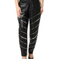 Black Embellished Tapered  Pants