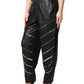 Black Embellished Tapered  Pants