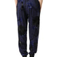 Blue Sequined Tapered Trouser Pants
