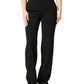 Black High Waist Straight Trouser Formal Pants