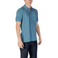 Blue Cotton Polo Shirt