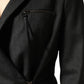 Black Double Breasted Pants Blazer Jacket 2 Piece Suit