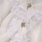 White Ruffles Lace Long Sleeve Blouse Top
