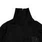 Black Viscose Turtle Neck Pullover Top