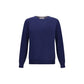 Blue Fleece Wool Sweatshirt