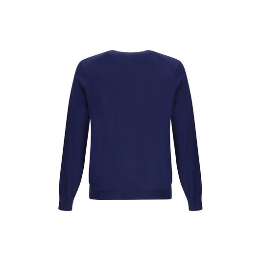 Blue Fleece Wool Sweatshirt