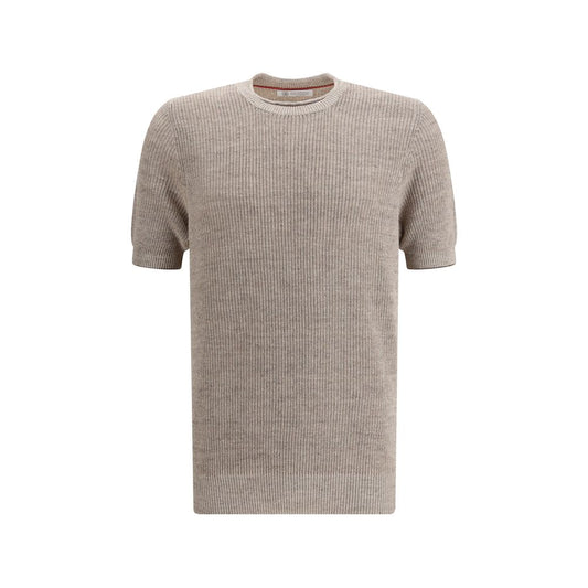 Beige Linen T-Shirt