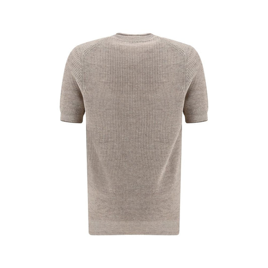 Beige Linen T-Shirt