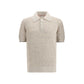 Beige Cotton Polo Shirt