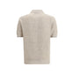 Beige Cotton Polo Shirt