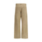 Beige Cotton Cargo Pants