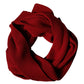 Red Wool Knitted Neck Wrap Shawl Men Scarf