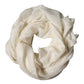 White Cashmere Knit Neck Wrap Shawl Scarf