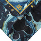 Multicolor Marble Square Foulard Scarf