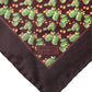 Brown Cactus Print Square Handkerchief Scarf