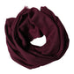 Maroon Cashmere Fringes Neck Wrap Shawl Scarf