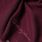 Maroon Cashmere Fringes Neck Wrap Shawl Scarf