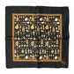 Black Jazz Club Square Handkerchief Scarf