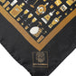 Black Jazz Club Square Handkerchief Scarf
