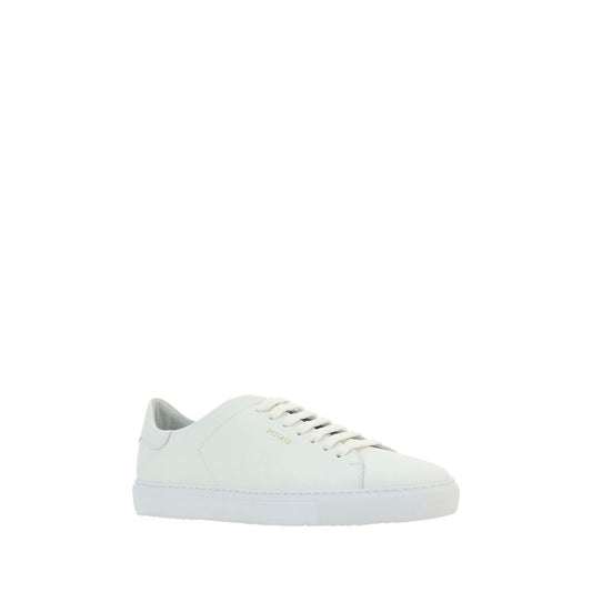 White Calf Leather Bos Taurus Low Top Sneakers