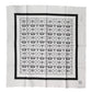 White Crown Cotton Men Square Foulard Scarf