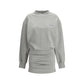 Gray Cotton Casual Dress