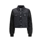Black Cotton Denim Jacket