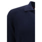 Blue Cotton Dress Shirt