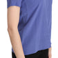 Silk Purple Short Sleeve Casual Top Blouse