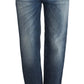 Blue Wash Relaxed Fit Cotton Stretch Denim Jeans