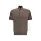 Brown Cotton Polo Shirt