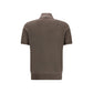 Brown Cotton Polo Shirt