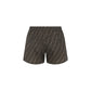 Brown Polyester Swim Shorts