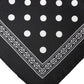 Black Polka Dot Square Handkerchief Scarf