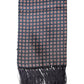 Black Patterned Fringes Neck Foulard Scarf