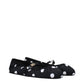 Black Fabric Ballet Flats