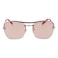Rose Gold Metal Sunglasses