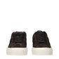 Brown Leather Low Top Sneakers
