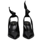 Black Leather High Heel Pumps