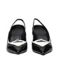Black Leather Wedge Sandals
