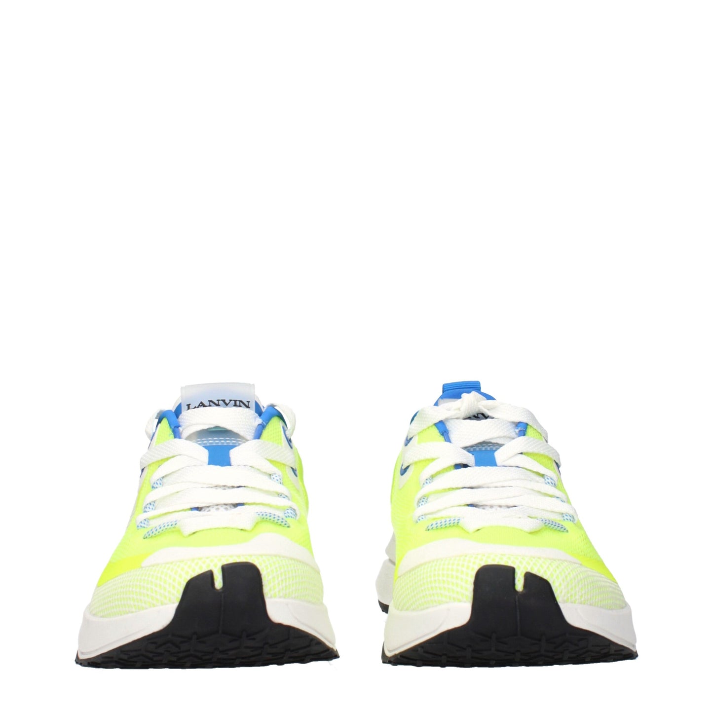Yellow Fabric Athletic Sneakers